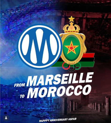 أولمبيك مارسيليا يهنئ الجيش الملكي بذكرى تأسيسه