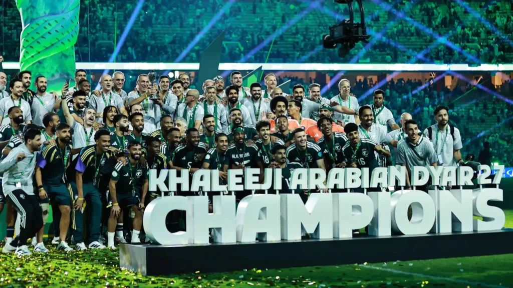 بعد التتويج بلقب خليجي 27.. المنتخب السعودي يحصد الكأس والذهب ومكافأة مالية ضخمة