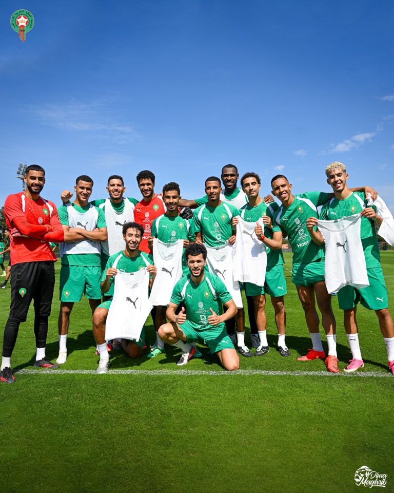 المنتخب المغربي ينهي تحضيراته للمواجهة الودية ضد مالي بطنجة