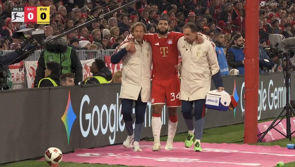 الصيباري يتعرض لإصابة قوية أمام بوروسيا دورتموند في كلاسيكو ألمانيا (فيديو)