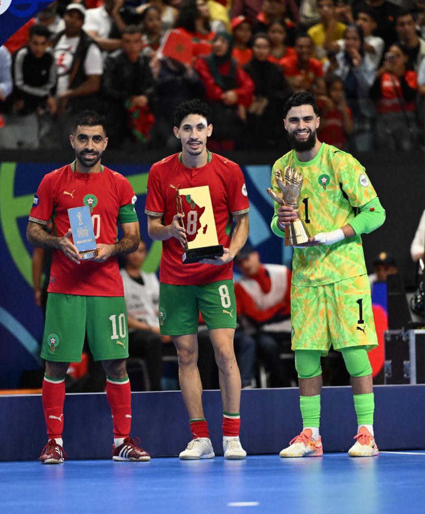 لاعبو المنتخب المغربي للفوتسال يسيطرون على الجوائز الفردية لكأس أفريقيا